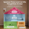 Covered Multi-Level Plastic Cat Condo