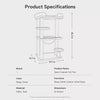 Compact Cat Tree with Space Capsule Hideaway and Elevated Perch