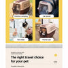 Portable Plastic Pet Carrier for Cats and Small Dogs