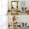 Compact Cat Tree with Space Capsule Hideaway and Elevated Perch