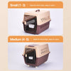 Portable Plastic Pet Carrier for Cats and Small Dogs