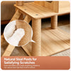 Large Cat Tree with Scratching Posts and Enclosed Cat House
