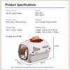 Ventilated Plastic Pet Carrier for Small Dogs and Cats