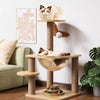 Multi-Level Cat Tree with Cat House and Scratching Post