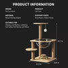 Multi-Level Cat Tree with Cat House and Scratching Post