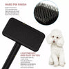 Pet Slicker Brush for Grooming, Fluffing & Dematting