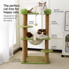 Compact Cat Tree with Space Capsule Hideaway and Elevated Perch