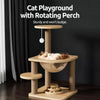 Multi-Level Cat Tree with Cat House and Scratching Post