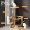 Multi-Level Cat Tree with Cat House and Scratching Post