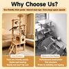 Large Cat Tree with Scratching Posts and Enclosed Cat House