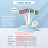 Pet Slicker Brush for Grooming, Fluffing & Dematting