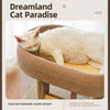 Compact Cat Tree with Sisal Scratching Post, Ladder, and Cat Bed