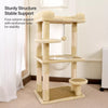 Compact Cat Tree with Space Capsule Hideaway and Elevated Perch