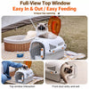 Ventilated Plastic Pet Carrier for Small Dogs and Cats