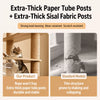 Large Cat Tree with Scratching Posts and Enclosed Cat House