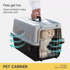 Portable Plastic Pet Carrier for Cats and Small Dogs