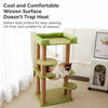 Compact Cat Tree with Space Capsule Hideaway and Elevated Perch