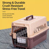 Portable Plastic Pet Carrier for Cats and Small Dogs
