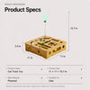 Wooden Cat Maze Toy with Rolling Balls