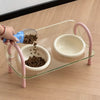Wide-Opening Pet Slow Feeder Bowl Set