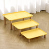 Elevated Pet Bowl Stand with Wooden Legs for Cats & Dogs