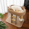 Compact Cat Tree with Sisal Scratching Post, Ladder, and Cat Bed