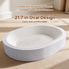 Oval Corrugated Cardboard Cat Scratcher and Lounger