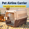 Portable Plastic Pet Carrier for Cats and Small Dogs