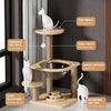 Multi-Level Cat Tree with Cat House and Scratching Post