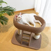 Compact Cat Tree with Sisal Scratching Post, Ladder, and Cat Bed