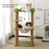 Compact Cat Tree with Space Capsule Hideaway and Elevated Perch