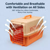Portable Plastic Pet Carrier for Cats and Small Dogs
