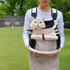 Pet Carrier Backpack for Cats and Small Dogs with Removable Base