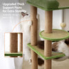 Compact Cat Tree with Space Capsule Hideaway and Elevated Perch