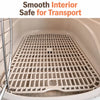 Ventilated Plastic Pet Carrier for Small Dogs and Cats