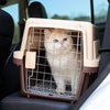 Portable Plastic Pet Carrier for Cats and Small Dogs
