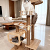 Cat Tree with Scratching Post and Cozy Hideaway