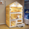 Covered Multi-Level Plastic Cat Condo