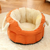Enclosed Faux Leather Pet Carrier for Cats and Small Dogs