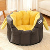 Enclosed Faux Leather Pet Carrier for Cats and Small Dogs