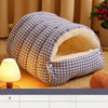Semi-Enclosed Washable Cat & Dog Bed