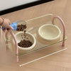Wide-Opening Pet Slow Feeder Bowl Set