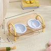 Wide-Opening Pet Slow Feeder Bowl Set