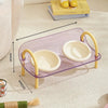 Wide-Opening Pet Slow Feeder Bowl Set