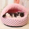 Semi-Enclosed Pet Bed for Cats and Small Dogs