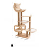 Cat Tree with Scratching Post and Cozy Hideaway