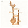 Cat Tree with Scratching Post and Cozy Hideaway