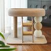Compact Cat Tree with Sisal Scratching Post, Ladder, and Cat Bed