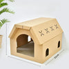 Corrugated Cardboard Cat House & Scratcher