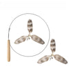 Cat Feather Teaser Wand with Replacement Heads